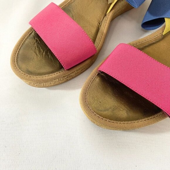 THE FLEXX COLORFUL OVERSTEP CICIAMITO WEDGE SANDALS - 9 - Picture 7 of 9